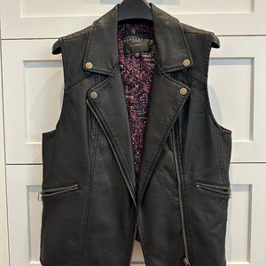 Sanctuary Vegan Leather Moto Vest